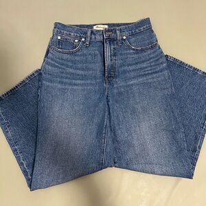 Madewell perfect vintage wide leg crop Jean